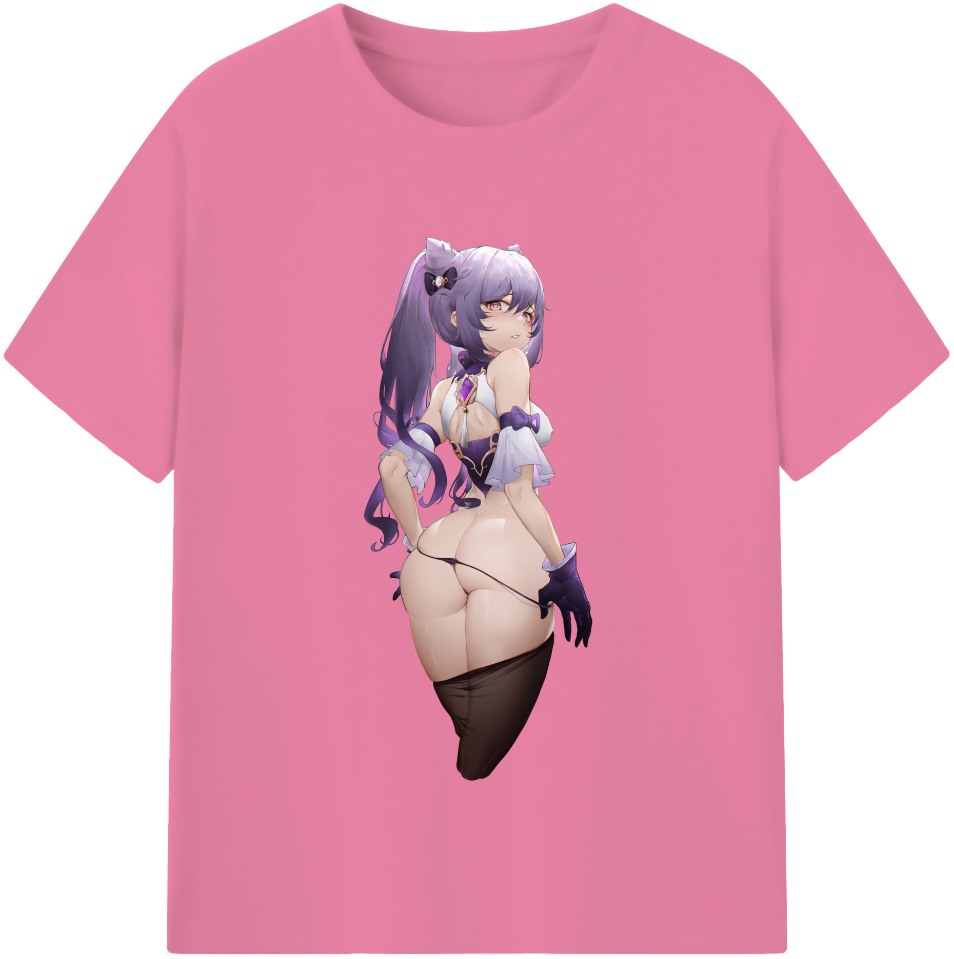 げんし神 刻晴 こくせい genshin Kokusei 綿100％半袖Tシャツ（フロントプリント）
